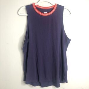 Avia plum muscle tank top shirt neon crew neck XL